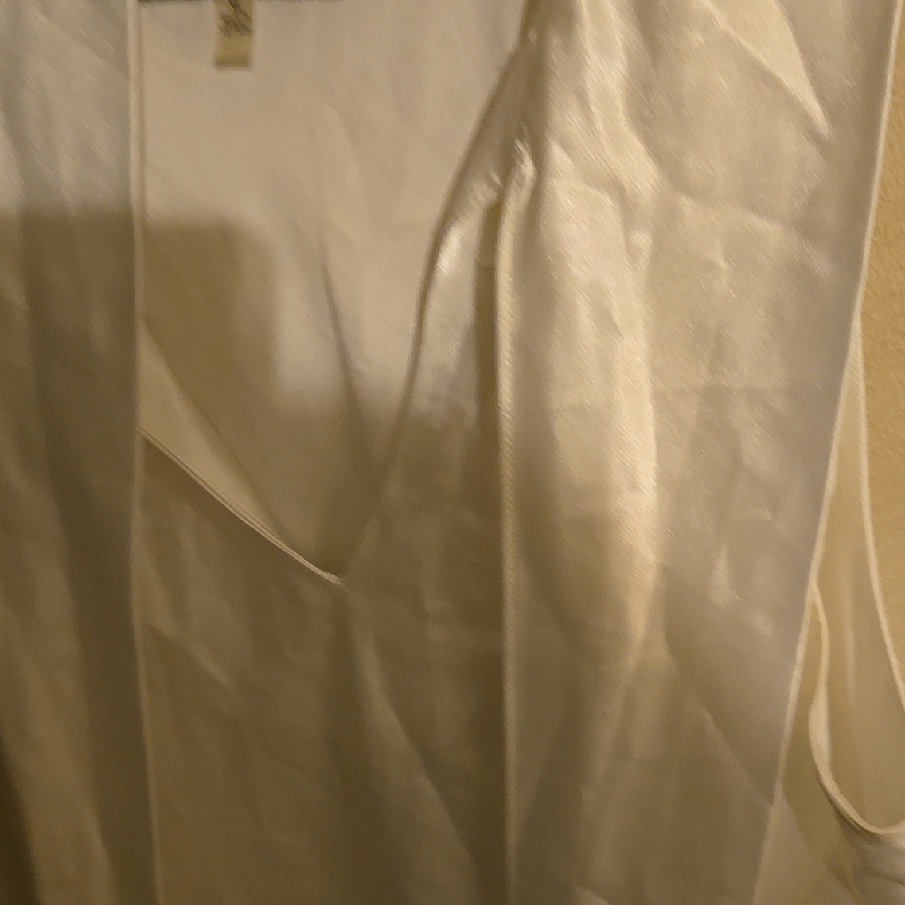 Elegant White Satin Top